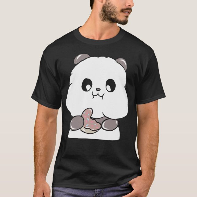 Panda Food Space födelseår födelsedag T Shirt (Framsida)