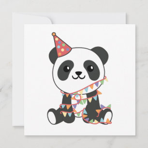 Panda-För barn från födelsedagen - Helgdag kort