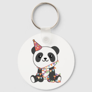 Panda-För barn på födelsedagen Nyckelring