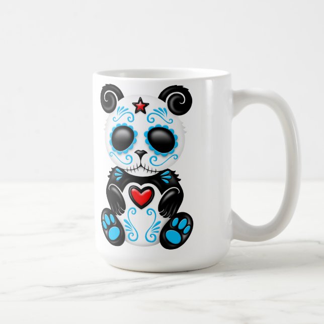 Panda för blåttZombiesocker Kaffemugg (Höger)