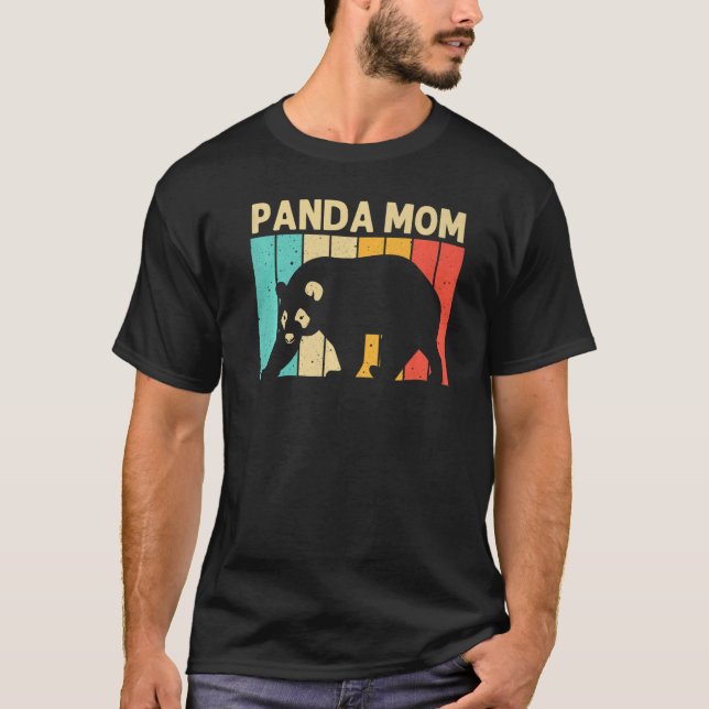 Panda för coola av Mamma Panda Bear Animal Zooke T Shirt (Framsida)