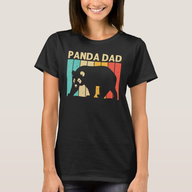 Panda för coola av Pappa Panda Bear Animal Zooke T Shirt (Framsida)
