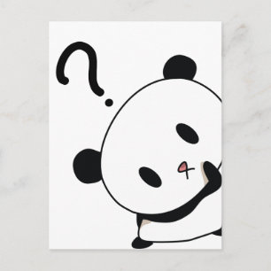 panda för frågestund vykort