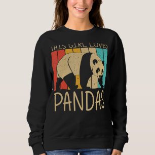 Panda for Girls Women Panda Bear Animal T Shirt