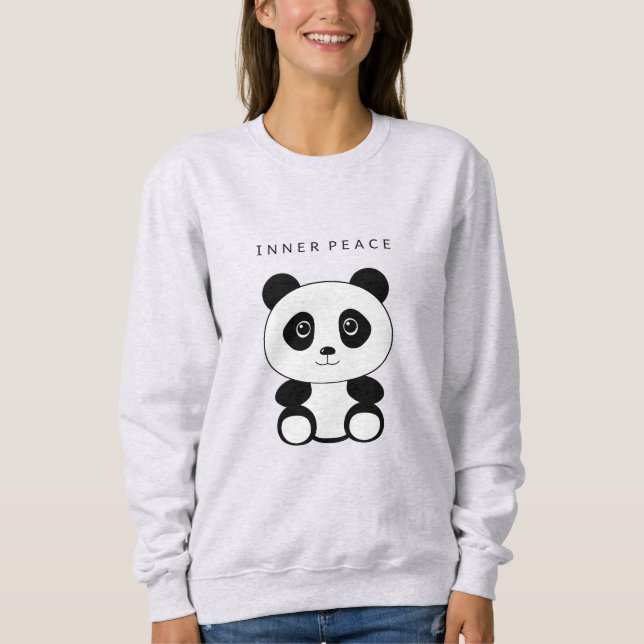 Panda för intern fred t shirt (Framsida)