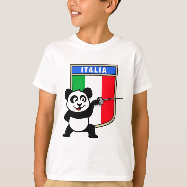 Panda för Italien Tröja (Framsida)