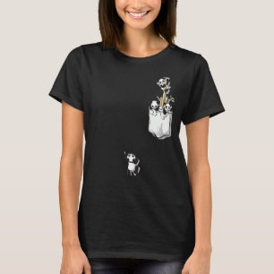 Panda För manar Women Boys Girls Panda Bear T Shirt