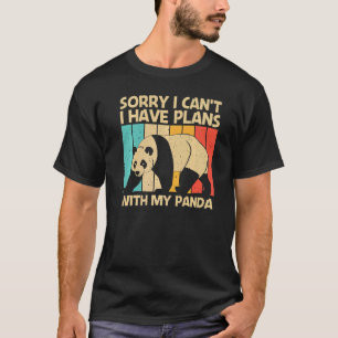 Panda För manar Women Panda Bear Animal 3 T Shirt