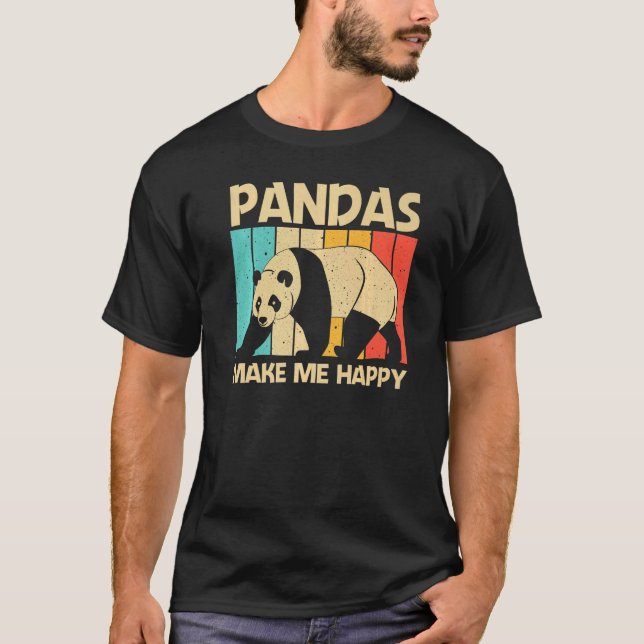 Panda För manar Women Panda Bear Animal T Shirt (Framsida)