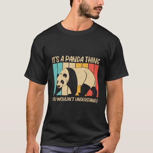 Panda for Panda Bear Animal T Shirt (Framsida)