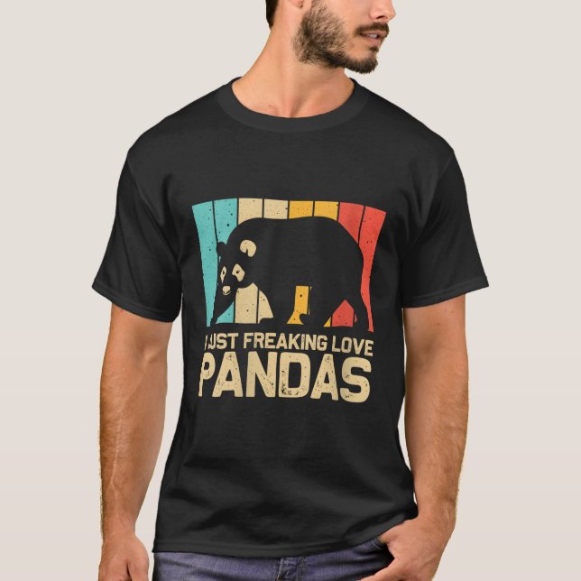 Panda for Panda Bear Animal Zookeeper T Shirt (Framsida)