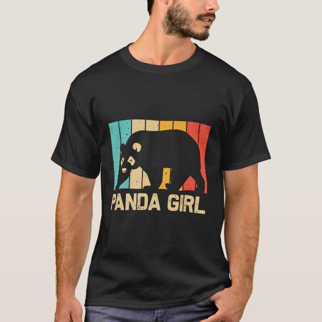 Panda for Panda Bear Animal Zookeeper T Shirt (Framsida)