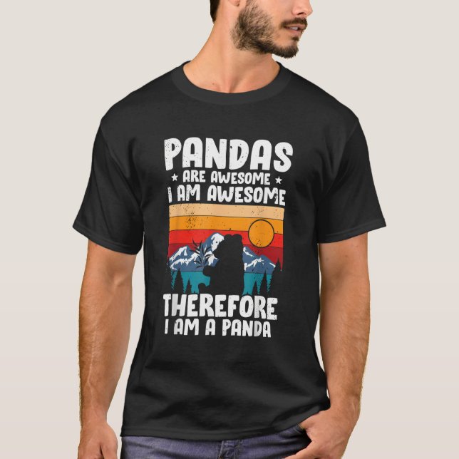 Panda for Panda Bear T Shirt (Framsida)
