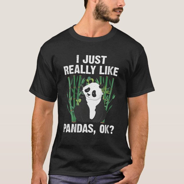 Panda for Panda Bear T Shirt (Framsida)