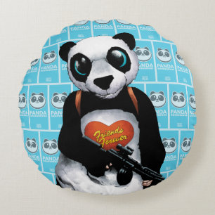 Panda för självmordSquad Rund Kudde
