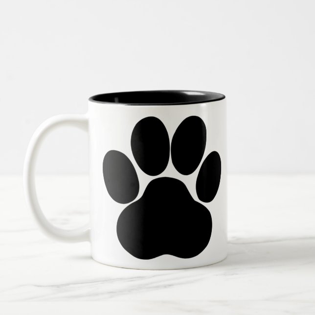 Panda-fötter design Två-Tonad mugg (Vänster)