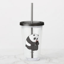 Panda från We Bare Bears Tumbler-design