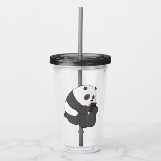 Panda från We Bare Bears Tumbler-design Take Away Mugg