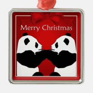 Panda Friends jul-premien Ornament