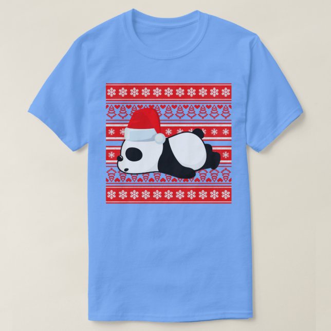 Panda ful christmas t shirt (Design framsida)