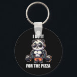 Panda Funny Gym Weightlift BodyBuilder Fitness Nyckelring<br><div class="desc">Panda Funny Gym Weightlift BodyBuilder Fitness Workout</div>