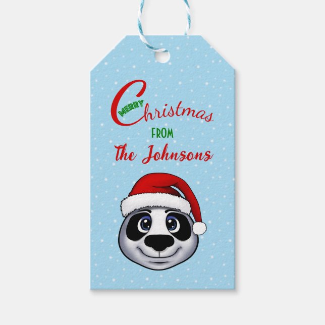 Panda Gift-Märkre Presentetikett (Framsidan)