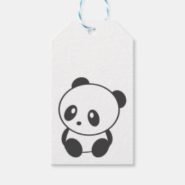 Panda Gift-Märkre Presentetikett