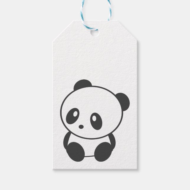 Panda Gift-Märkre Presentetikett (Framsidan)