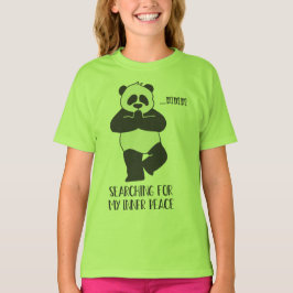 Panda Girl Grönt T shirt