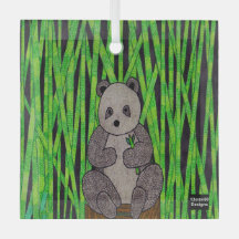 Panda - Glasornament