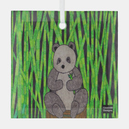 Panda - Glasornament Julgransdekoration