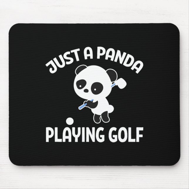 Panda Golfspelare Bara En Panda Som Spelar Golf  Musmatta (Framsidan)
