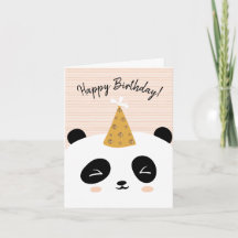 Panda Grattis på födelsedagen Card