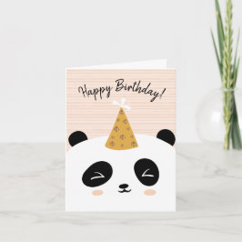 Panda Grattis på födelsedagen Card Kort