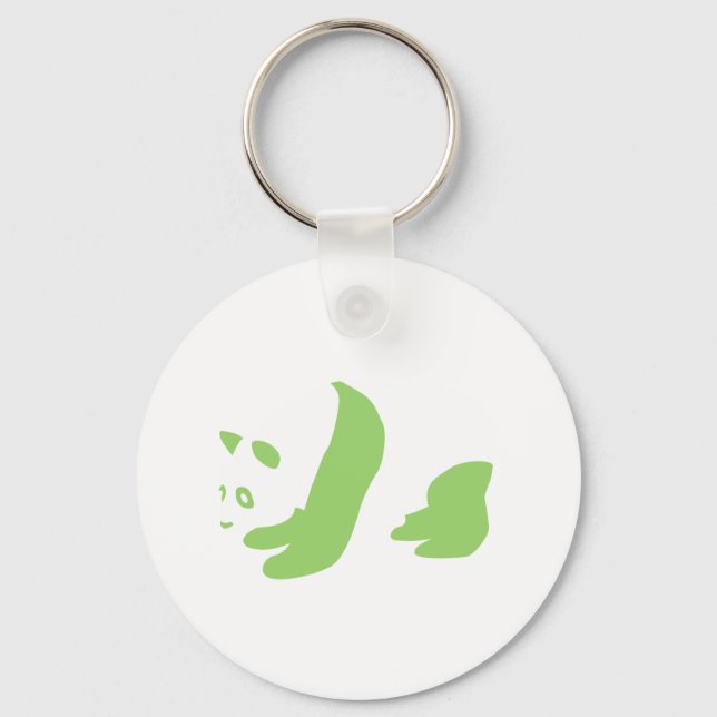 Panda (Grönt) Nyckelring (Framsida)