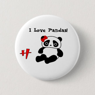 Panda H, älskar jag Pandas! - Skräddarsy Knapp