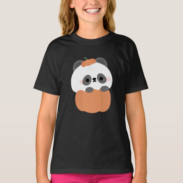 Panda Halloween T Shirt (Framsida)