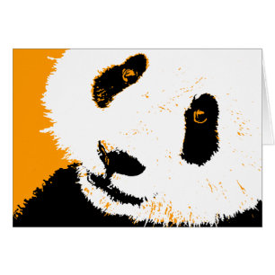 panda. hälsningskort