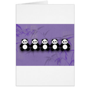 Panda Hälsningskort