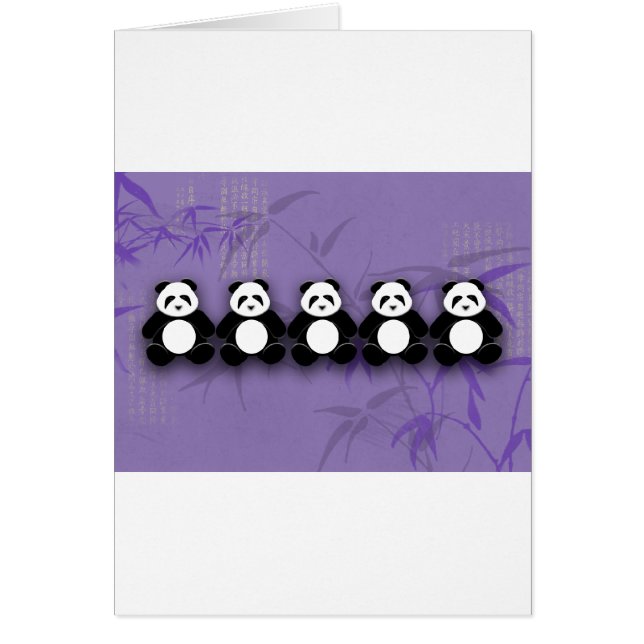 Panda Hälsningskort (Framsidan)