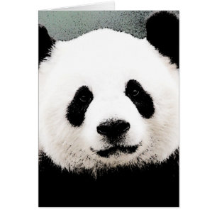 Panda Hälsningskort