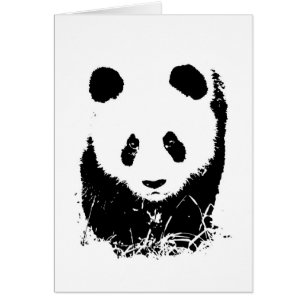 Panda Hälsningskort