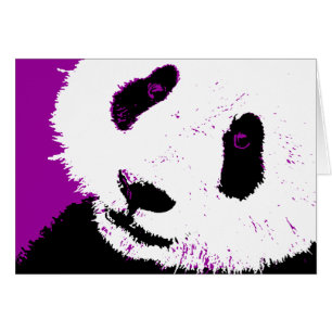 Panda. Hälsningskort