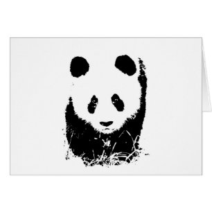 Panda Hälsningskort