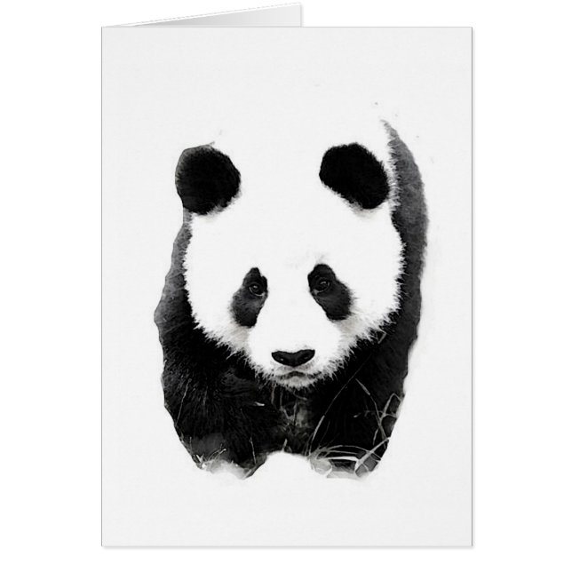 Panda Hälsningskort (Framsidan)