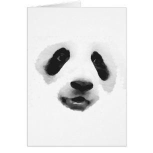 Panda Hälsningskort
