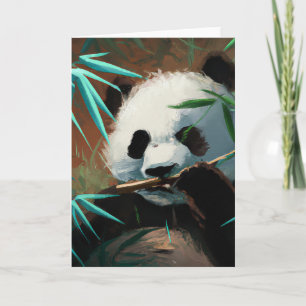 Panda-hälsningskort Helgkort