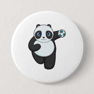 Panda Handball-spelare Handball Knapp