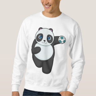Panda Handball-spelare Handball Lång Ärmad Tröja
