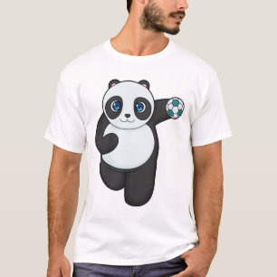 Panda Handball-spelare Handball T Shirt